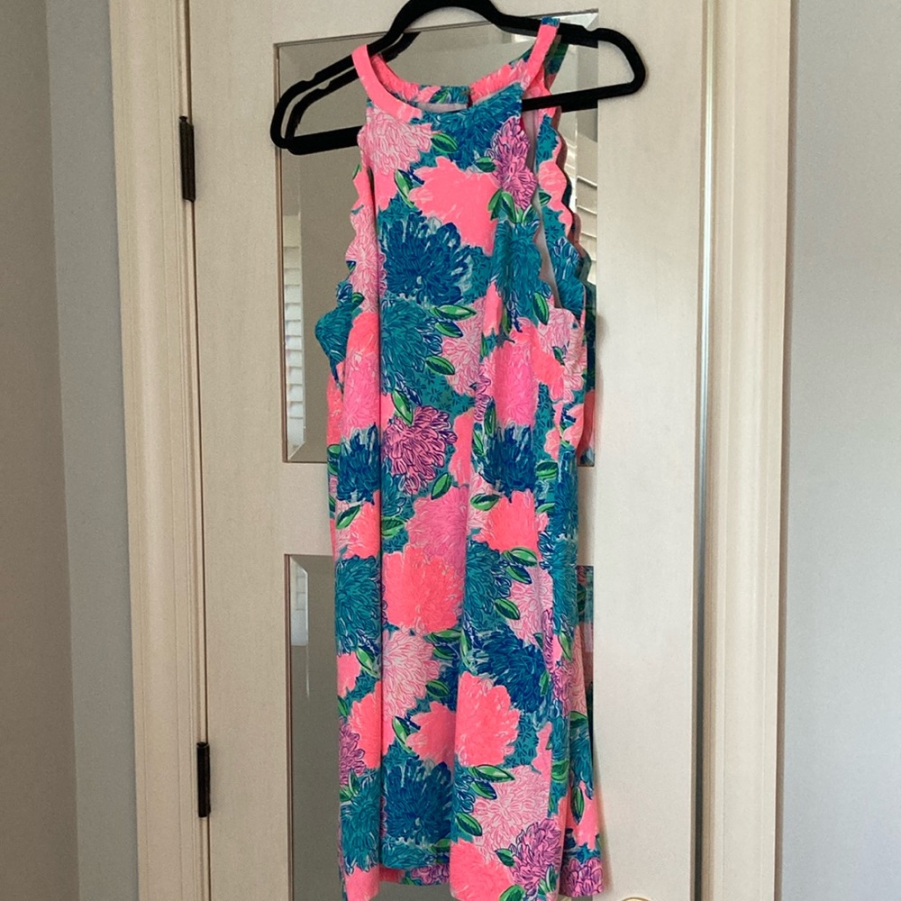 Lilly Pulitzer Pink and Blue Floral Dress